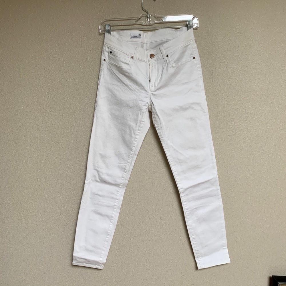GAP Women’s LEGGING JEAN WHITE DENIM JEANS SIZE 26